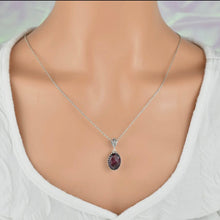 Amethyst Gemstone Pendant Necklace with 925 Sterling Silver Filigree Detailed Chain #2