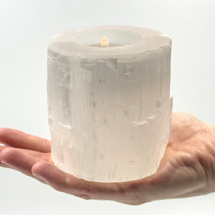 Selenite Tealight Candleholder