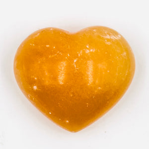 Orange Calcite Heart