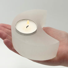 Selenite Moon Shaped Tealight Candleholder