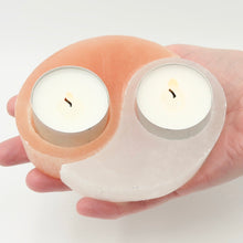 Selenite Yin and Yang Tealight Candleholder